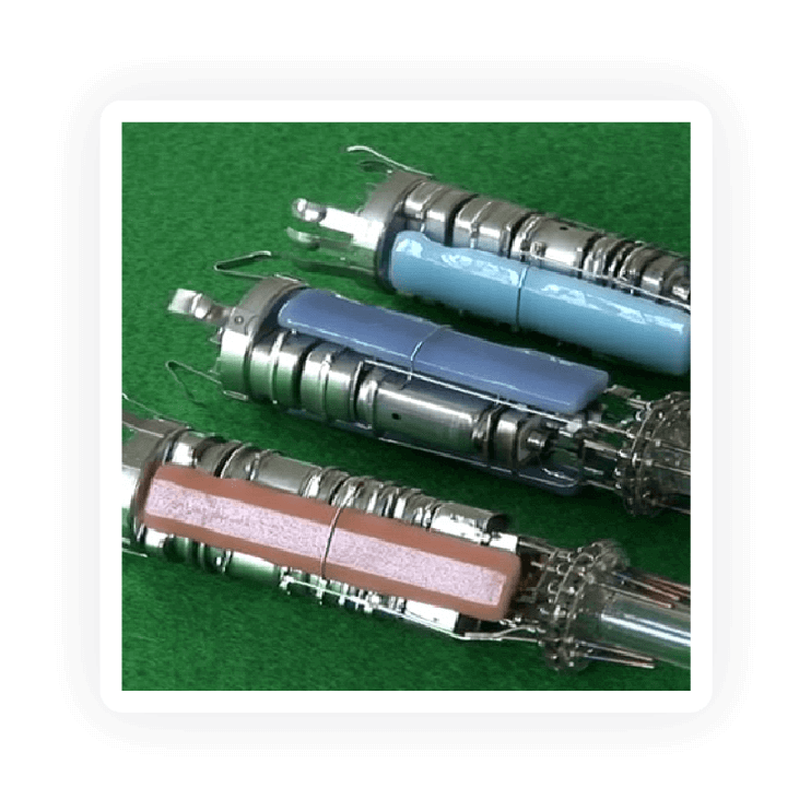 Electron guns for CRT TVs