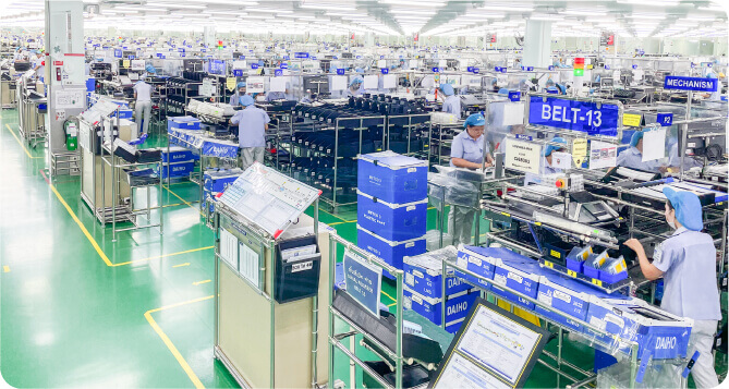 Printer assembly line image