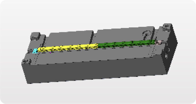 image of mold design work considering easy maintenance of plastic die