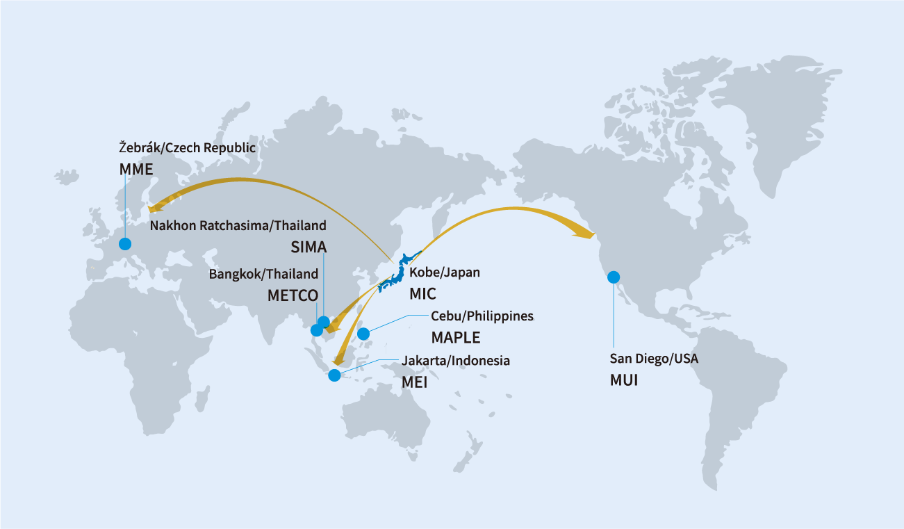 GLOBAL Network map