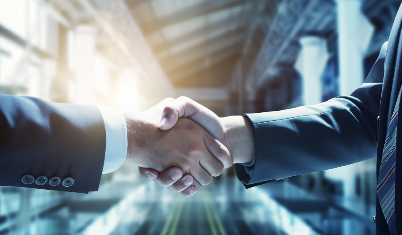 image of shaking hands for procurement capabilities